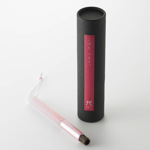 【Mizuho Brush】天然頂級松鼠毛 小鼻清潔刷/粉刺刷－粉色